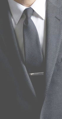 ネクタイピンの装着イメージ