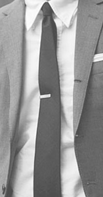 ネクタイピンの装着イメージ